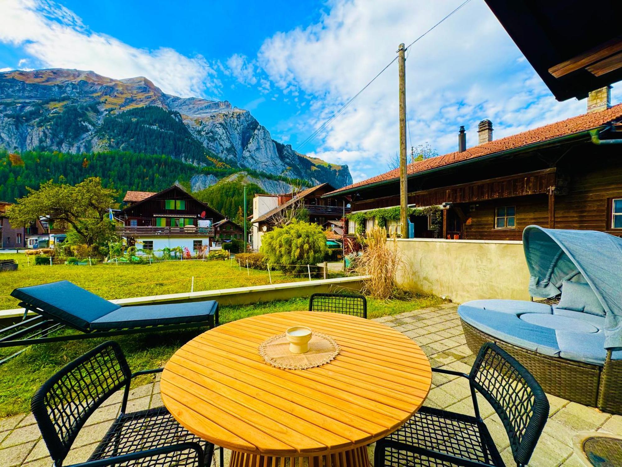 Cute & Cozy Oasis, Private Afternoon Sun Terrace Leilighet Kandersteg Eksteriør bilde